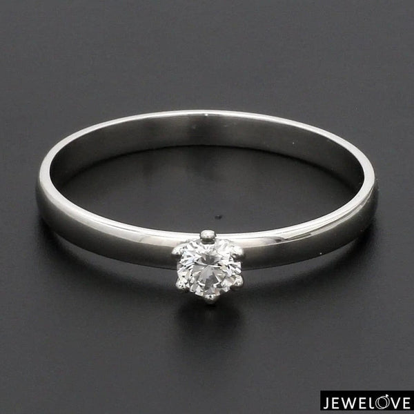 Jewelove™ Rings 30 Pointer Classic 6 Prong Solitaire Ring made in Platinum SKU 0012