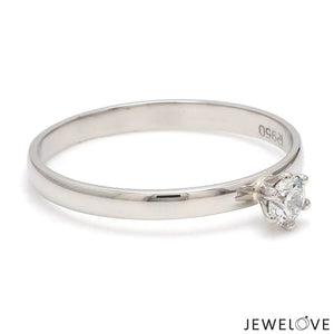 Jewelove™ Rings 30 Pointer Classic 6 Prong Solitaire Ring made in Platinum SKU 0012