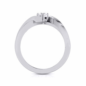 Jewelove™ Rings Women's Band only / VS J 30-Pointer Designer Platinum Diamond Engagement Ring JL PT G 104-A