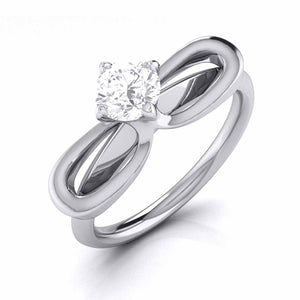 Jewelove™ Rings J VS / Women's Band only 30-Pointer Designer Platinum Solitaire Engagement Ring for Women JL PT G 112-A