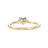 Jewelove™ Rings Women's Band only / VS I 30-Pointer Heart Cut Solitaire Diamond Accents Shank 18K Yellow Gold Ring JL AU 1243Y