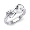 Jewelove™ Rings 30-Pointer Infinity Platinum Solitaire Ring for Women JL PT 468