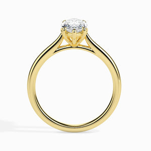 Jewelove™ Rings Women's Band only / VS I 30-Pointer Marquise Cut Solitaire Diamond 18K Yellow Gold Ring JL AU 19009Y