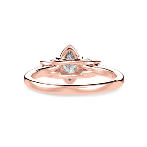 Jewelove™ Rings Women's Band only / VS I 30-Pointer Marquise Cut Solitaire Diamond Accents 18K Rose Gold Ring JL AU 1236R