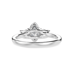 Jewelove™ Rings I VS / Women's Band only 30-Pointer Marquise Cut Solitaire Diamond Accents Platinum Ring JL PT 1236