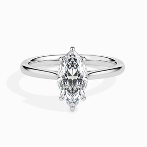 Jewelove™ Rings I VS / Women's Band only 30-Pointer Marquise Cut Solitaire Diamond Platinum Ring JL PT 19009