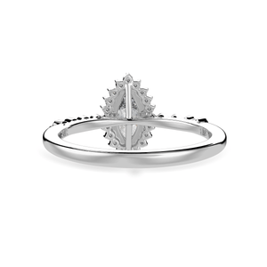 Jewelove™ Rings I VS / Women's Band only 30-Pointer Marquise Cut Solitaire Halo Diamond Shank Platinum Ring JL PT 1254