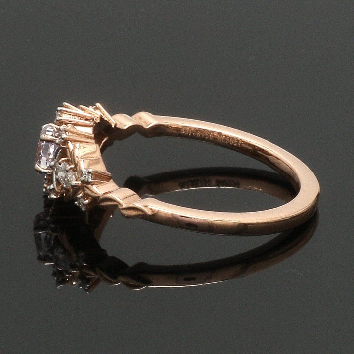 Jewelove™ Rings 30-Pointer Natural Fancy Pink Diamond 18K Rose Gold Ring JL AU 136R