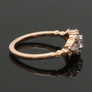 Jewelove™ Rings 30-Pointer Natural Fancy Pink Diamond 18K Rose Gold Ring JL AU 136R