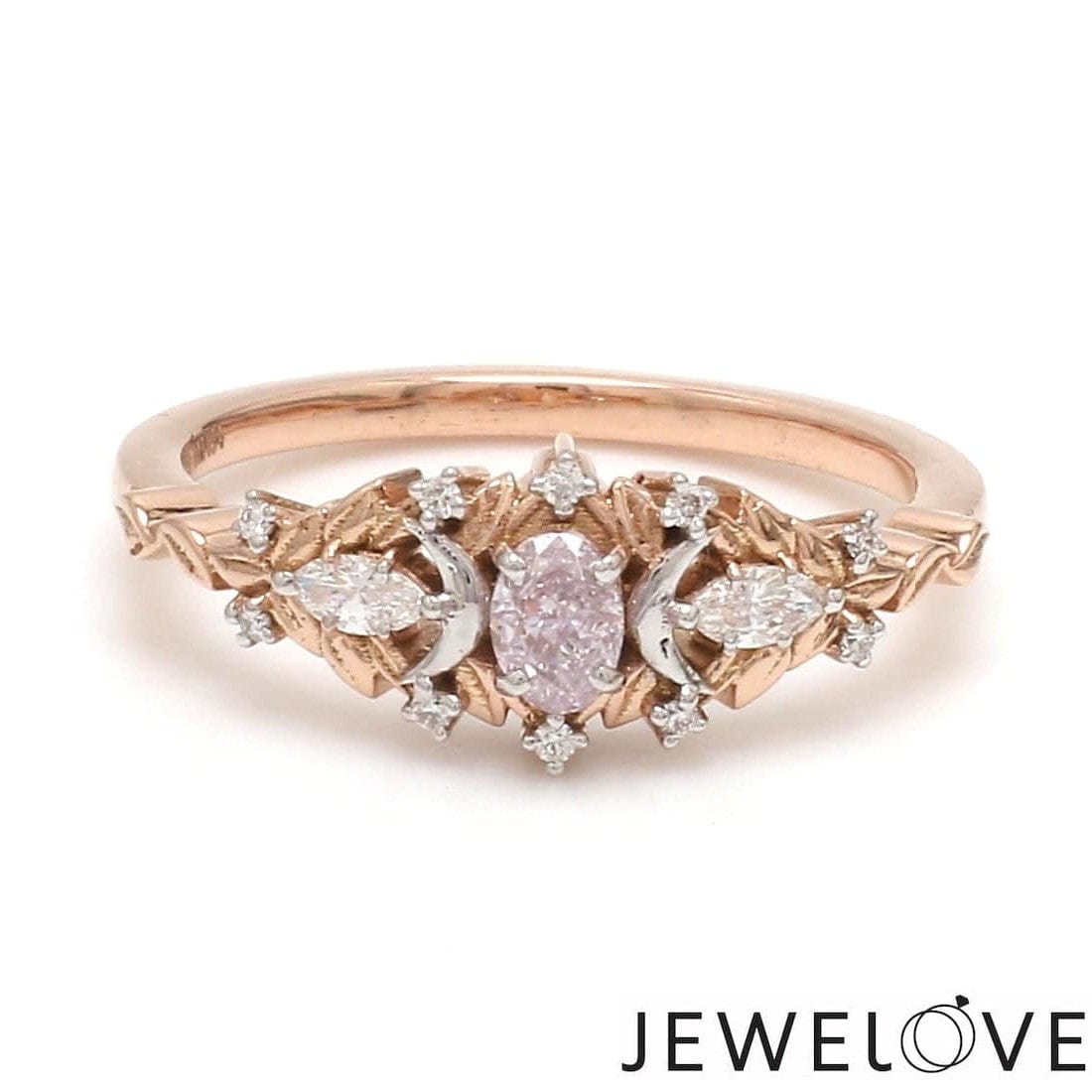 Jewelove™ Rings 30-Pointer Natural Fancy Pink Diamond 18K Rose Gold Ring JL AU 136R