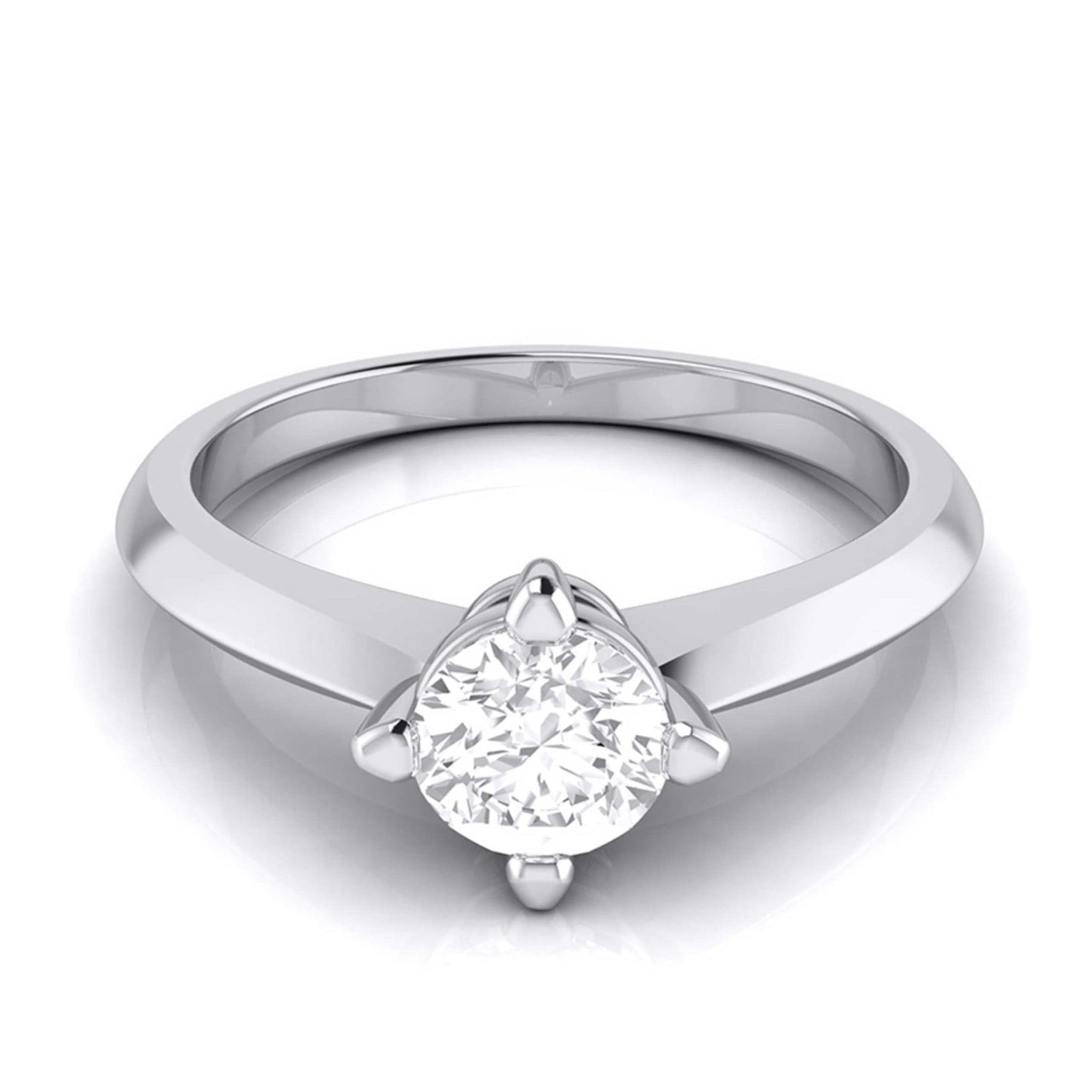 Jewelove™ Rings J VS / Women's Band only 30-Pointer Platinum Solitaire Engagement Ring JL PT G 121-A