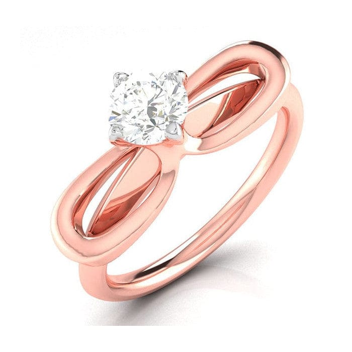 Jewelove™ Rings Women 's Band only / J VS 30-Pointer Solitaire 18K Rose Gold Ring JL AU G 112R