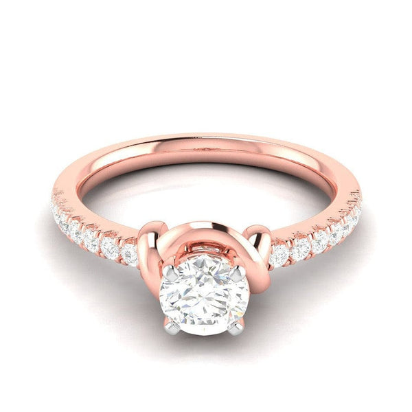 Jewelove™ Rings Women's Band only / VS J 30-Pointer Solitaire 18K Rose Gold Ring JL AU G 113R