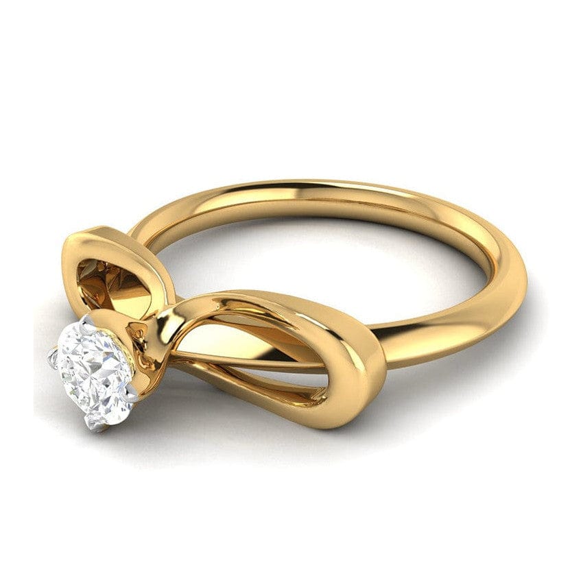 Jewelove™ Rings Women 's Band only / J VS 30-Pointer Solitaire 18K Yellow Gold Ring JL AU G 112Y