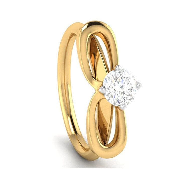 Jewelove™ Rings Women 's Band only / J VS 30-Pointer Solitaire 18K Yellow Gold Ring JL AU G 112Y