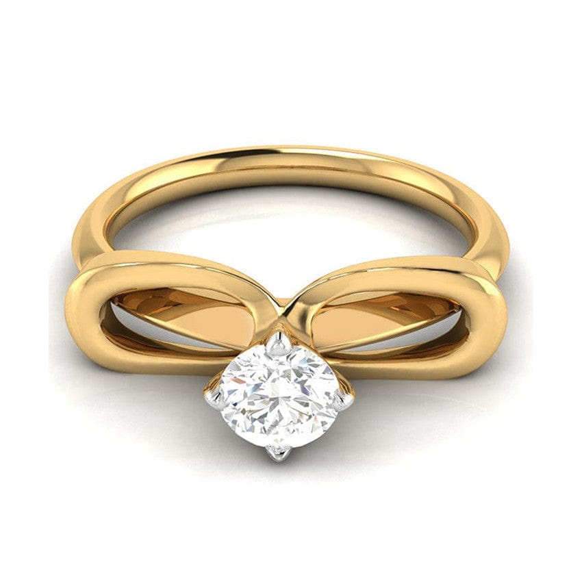 Jewelove™ Rings Women 's Band only / J VS 30-Pointer Solitaire 18K Yellow Gold Ring JL AU G 112Y