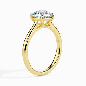 Jewelove™ Rings Women's Band only / VS J 30-Pointer Solitaire Diamond 18K Yellow Gold Ring JL AU 19001Y