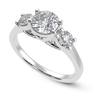 Jewelove™ Rings J VS / Women's Band only 30-Pointer Solitaire Diamond Accents Platinum Ring JL PT 1229