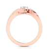 Jewelove™ Rings Women's Band only / VS J 30-Pointer Solitaire Diamond Designer Rose Gold Solitaire Ring JL AU G 104R