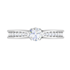 Jewelove™ Rings VS J / Women's Band only 30-Pointer Solitaire Diamond Shank Platinum Ring JL PT RP RD 143