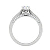 Jewelove™ Rings VS J / Women's Band only 30-Pointer Solitaire Diamond Split Shank Platinum Ring JL PT RP RD 118