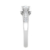 Jewelove™ Rings VS J / Women's Band only 30-Pointer Solitaire Diamond Split Shank Platinum Ring JL PT RP RD 118