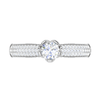 Jewelove™ Rings VS J / Women's Band only 30-Pointer Solitaire Diamond Split Shank Platinum Ring JL PT RP RD 159