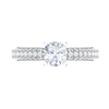 Jewelove™ Rings VS J / Women's Band only 30-Pointer Solitaire Diamond Split Shank Platinum Ring JL PT RP RD 161