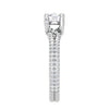 Jewelove™ Rings VS J / Women's Band only 30-Pointer Solitaire Diamond Split Shank Platinum Ring JL PT RP RD 182