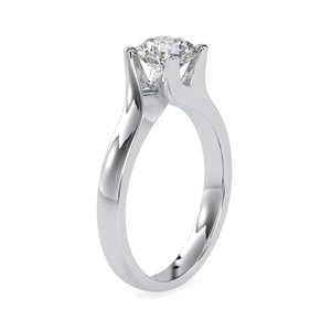 Jewelove™ Rings VS J / Women's Band only 30-Pointer Solitaire Engagement Ring JL PT 0051