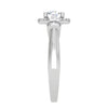 Jewelove™ Rings J VS / Women's Band only 30-Pointer Solitaire Halo Diamond Platinum Engagement Ring JL PT WB5996E