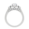 Jewelove™ Rings J VS / Women's Band only 30-Pointer Solitaire Halo Diamond Platinum Engagement Ring JL PT WB5996E