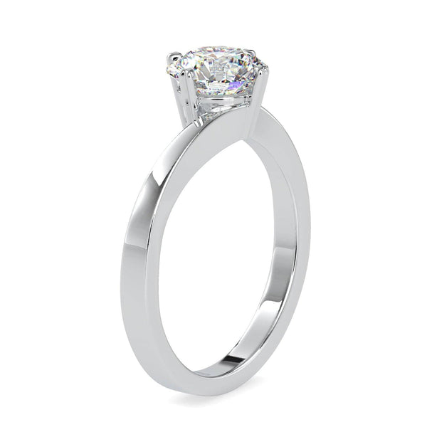 Jewelove™ Rings VS J / Women's Band only 30-Pointer Solitaire Platinum Engagement Ring JL PT 0140