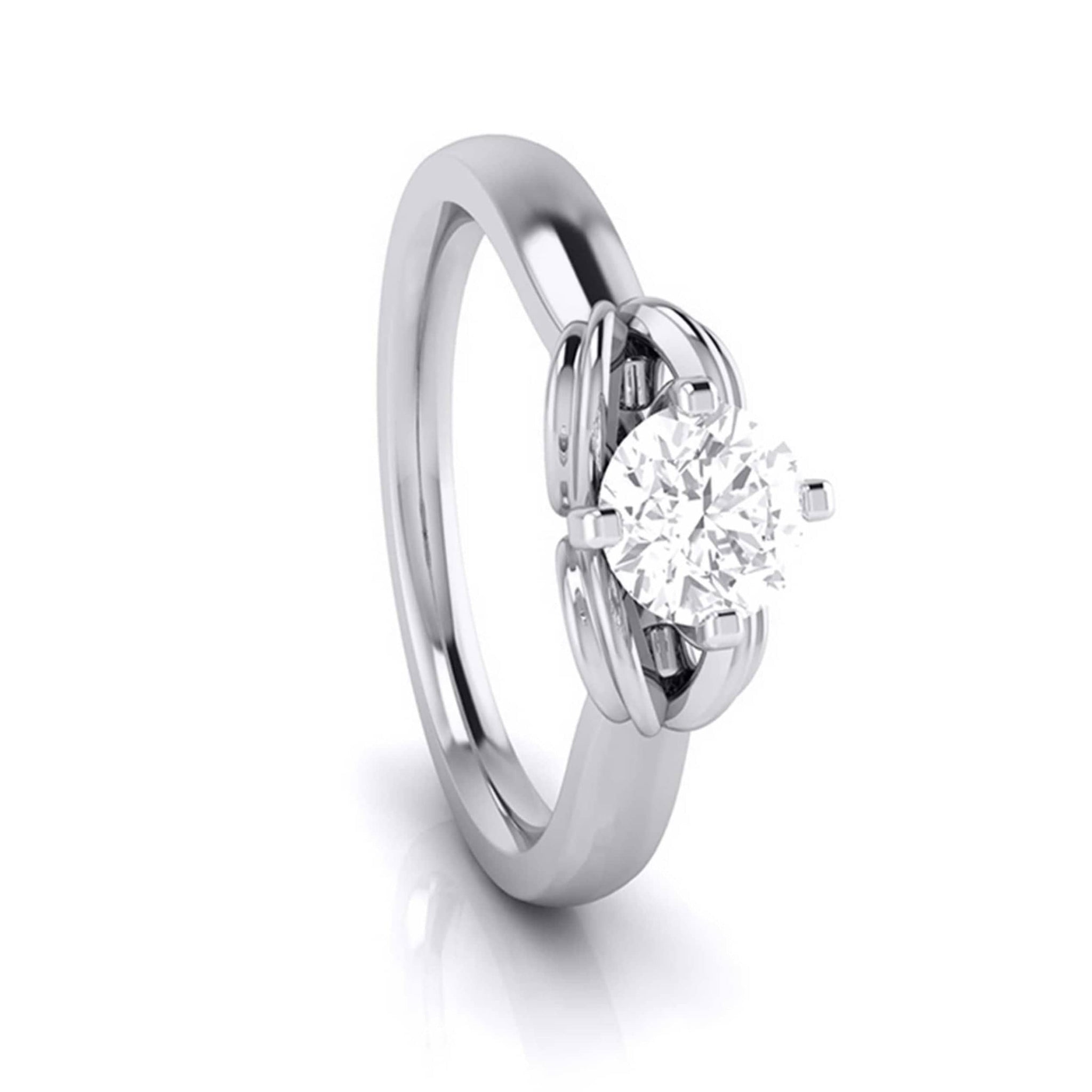 Jewelove™ Rings J VS / Women's Band only 30-Pointer Solitaire Platinum Ring for Women JL PT G 114