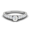 Jewelove™ Rings J VS / Women's Band only 30-Pointer Solitaire Platinum Shank Diamond Engagement Ring JL PT WB5964E