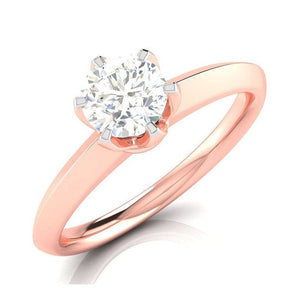 Jewelove™ Rings Women's Band only / VS J 30-Pointer Solitaire Rose Gold Ring JL AU G 106R