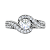 Jewelove™ Rings VS J / Women's Band only 30-Pointer Solitaire Twisted Shank Diamond Platinum Ring JL PT RP RD 190