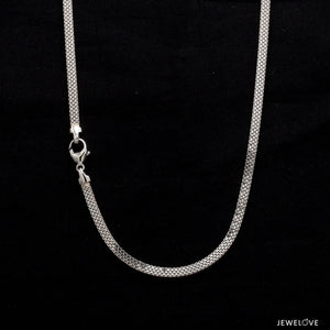 Jewelove™ Chains 3mm Double-Sided Platinum & Rose Gold Unisex Chain JL PT CH 1151