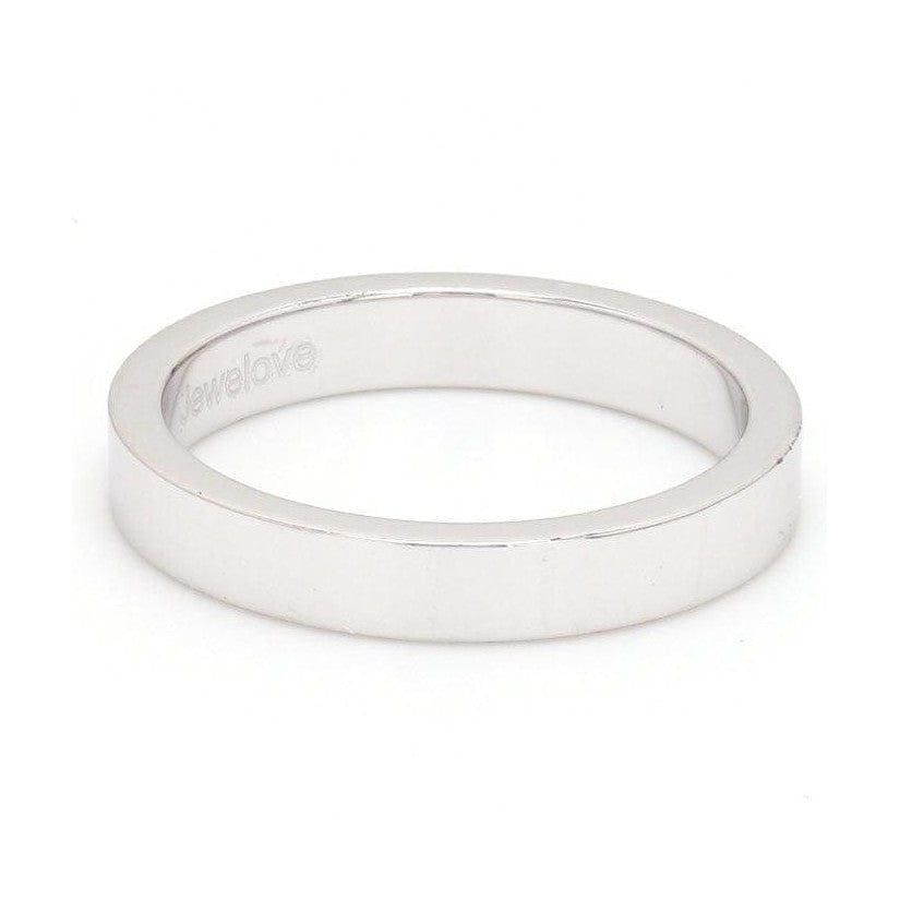 Jewelove™ Rings 3mm Flat Platinum Wedding Band SJ PTO 223-Flat