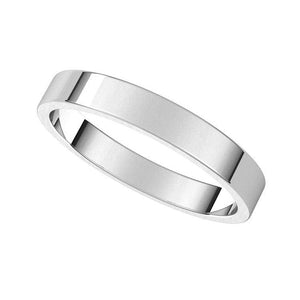 Jewelove™ Rings 3mm Flat Platinum Wedding Band SJ PTO 223-Flat