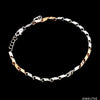 Jewelove™ Bangles & Bracelets 3mm Japanese Platinum & Rose gold Bracelet JL PTB 1262