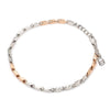 Jewelove™ Bangles & Bracelets 3mm Japanese Platinum & Rose gold Bracelet JL PTB 1262