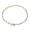 Jewelove™ Bangles & Bracelets 3mm Japanese Platinum & Rose gold Bracelet JL PTB 1262