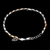 Jewelove™ Bangles & Bracelets 3mm Japanese Platinum & Rose gold Bracelet JL PTB 1262