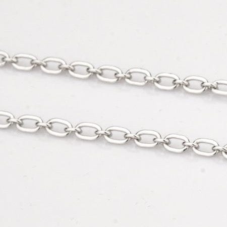 Jewelove™ Chains 3mm Oval Platinum Cable Chain JL PT CH 837