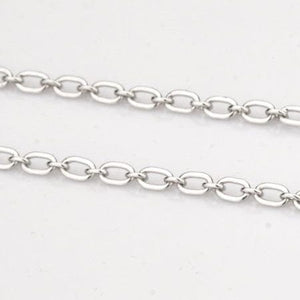 Jewelove™ Chains 3mm Oval Platinum Cable Chain JL PT CH 837