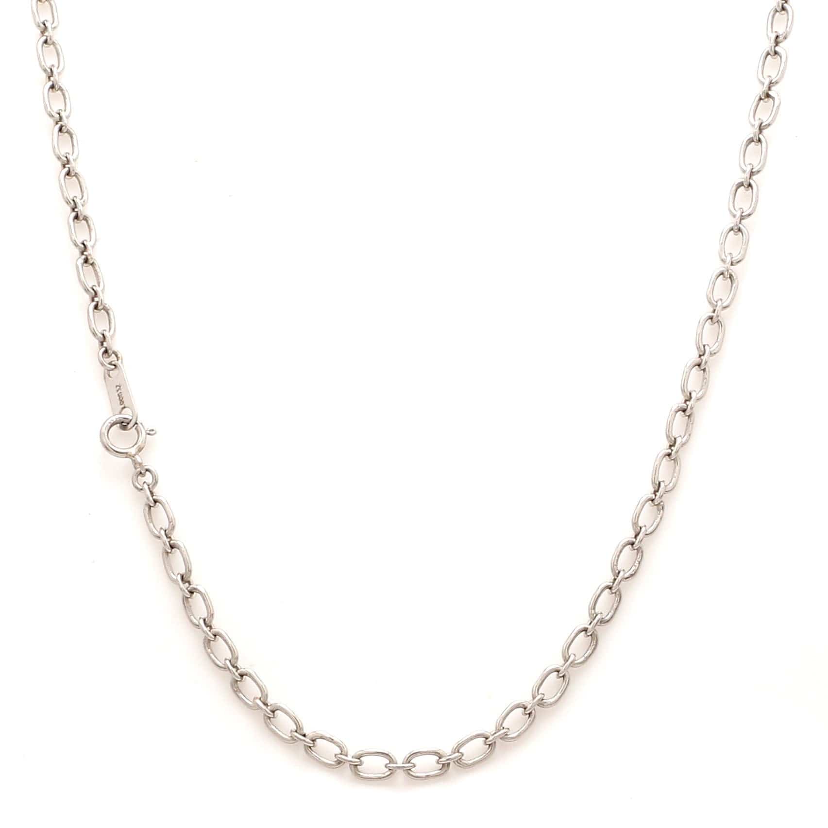 Jewelove™ Chains 3mm Oval Platinum Cable Chain JL PT CH 837