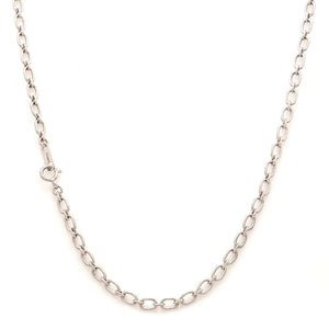 Jewelove™ Chains 3mm Oval Platinum Cable Chain JL PT CH 837