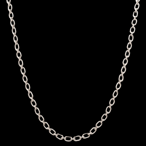 Jewelove™ Chains 3mm Oval Platinum Cable Chain JL PT CH 837