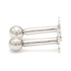 Jewelove™ Earrings 3mm Platinum Ball Earrings Studs JL PT E 182